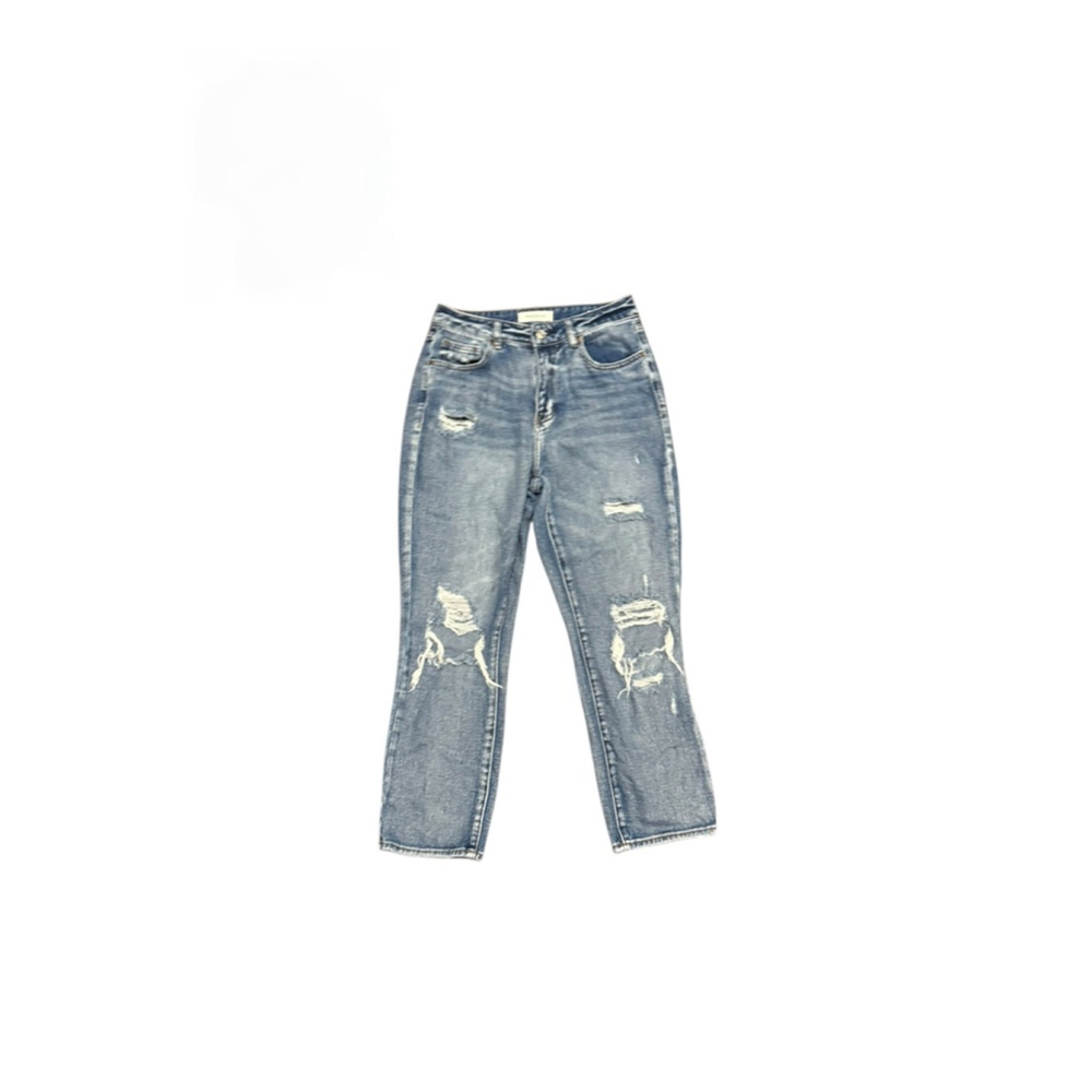 Pacsun Women’s Medium Indigo Distressed Mom Jeans Sz 27 - Picture 3 of 11